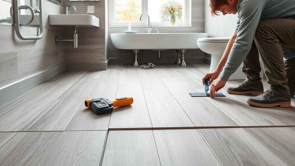Bathroom Flooring Installation in Kensal Green